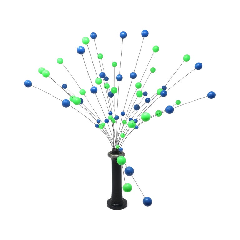 1960s Danish Modern Blue and Green Ball Sculpture For Sale at