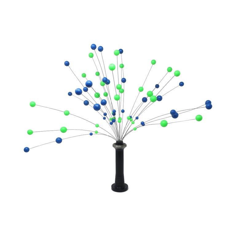 1960s Danish Modern Blue and Green Ball Sculpture For Sale at