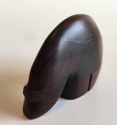 1960s Danish Modern Carved Rosewood Polar Bear Sculpture