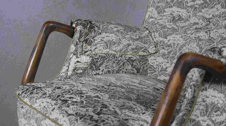 Fabric 1960s Danish Modern Chair By Kurt Olsen For Sale