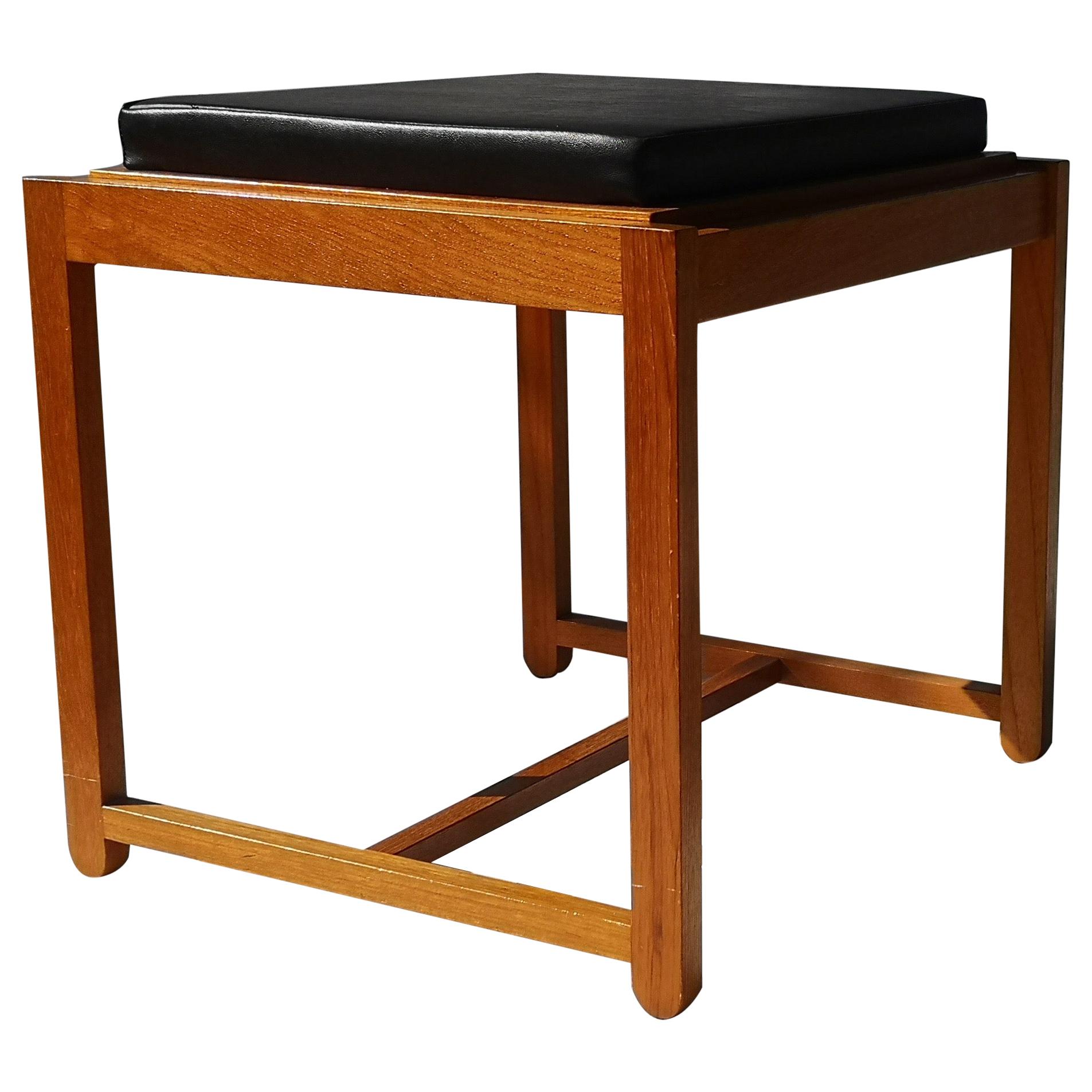 1960s Danish Modern Convertible Teak Side / End Table / Ottoman / Stool by  For Sale
