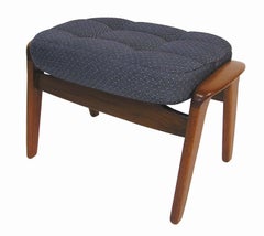 1960s Danish Modern Era Teak Ottoman by R. Huber