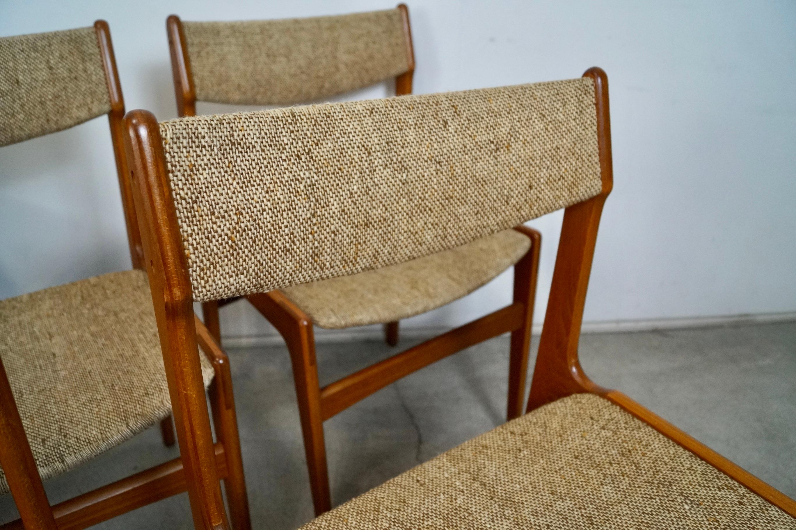 1960's Danish Modern Erik Buch Teak Dining Chairs - Set of Six 4