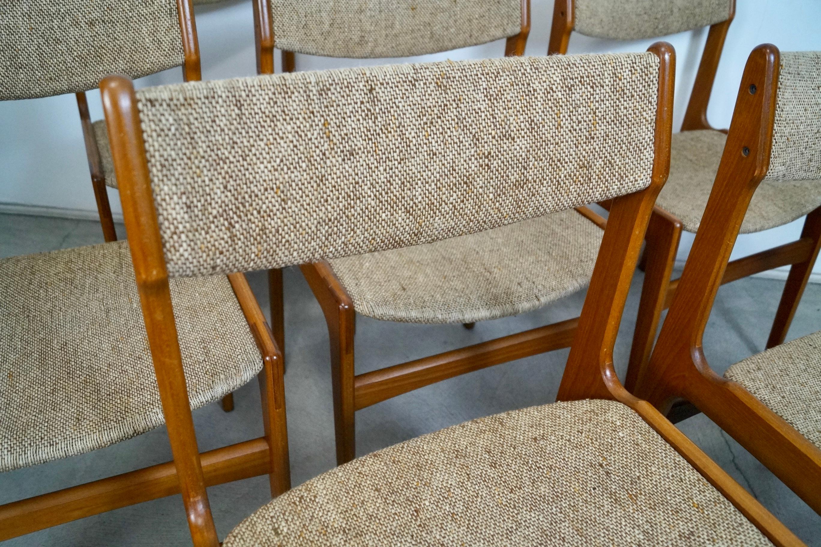 1960's Danish Modern Erik Buch Teak Dining Chairs - Set of Six 1