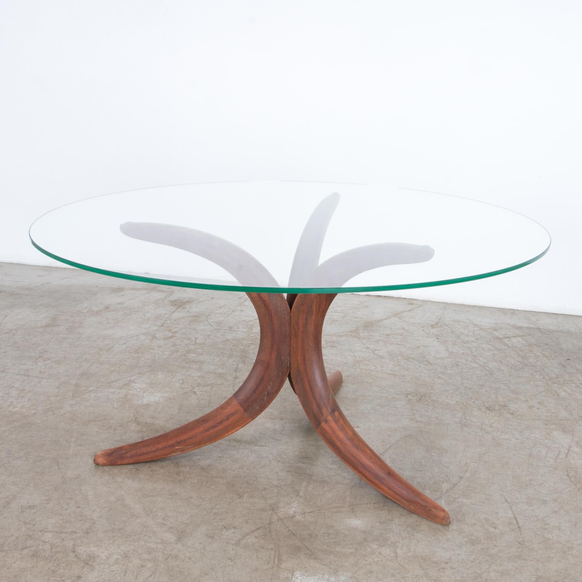 Mid-20th Century 1960s Danish Modern Glass Coffee Table