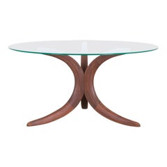 1960s Danish Modern Glass Coffee Table