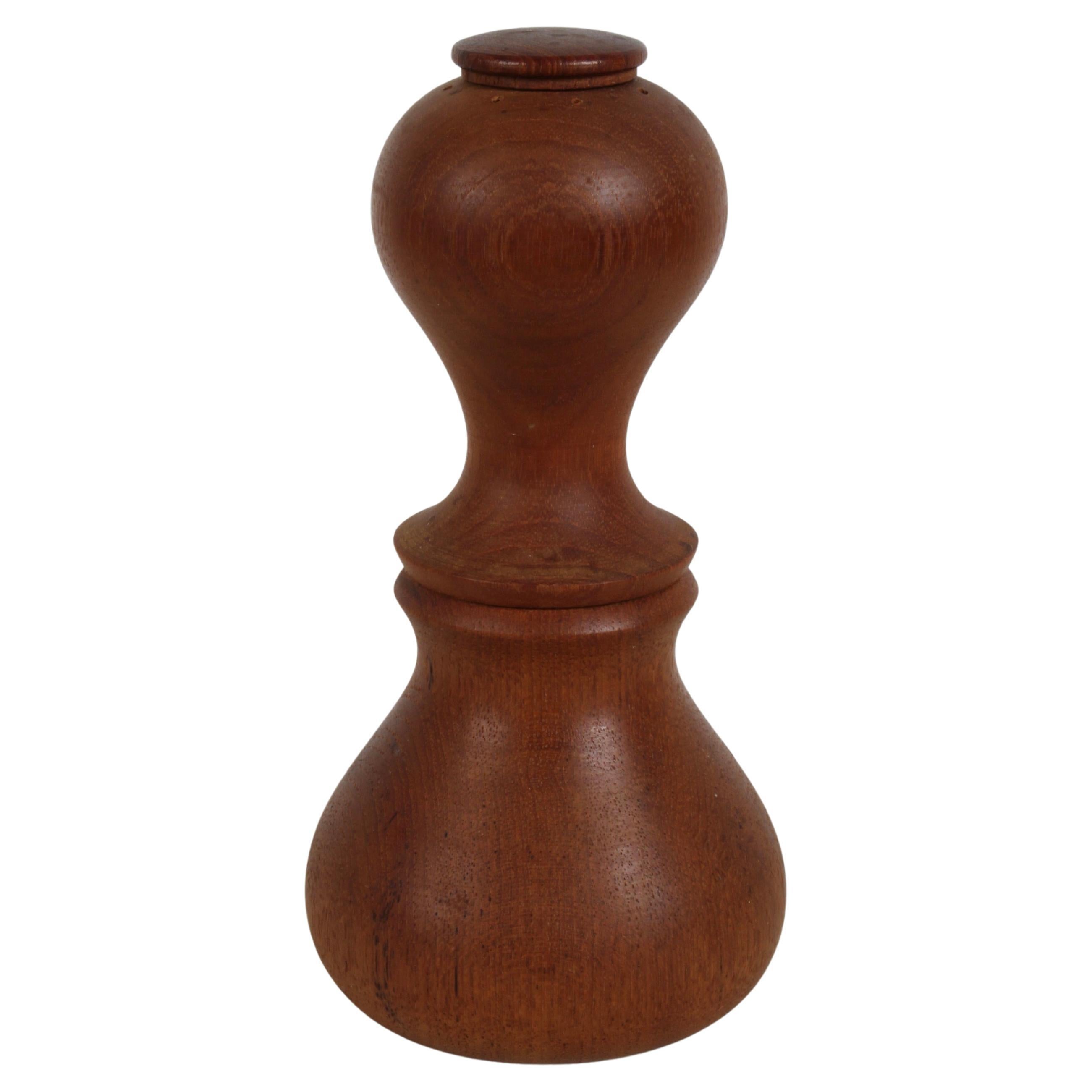 1960s Danish Modern Jens Quistgaard "Pawn" Teck Salt & Peppermill avec by Dansk