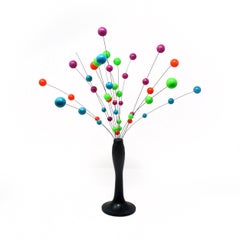 1960s Danish Modern Multicolor Kinetic Ball Sculpture