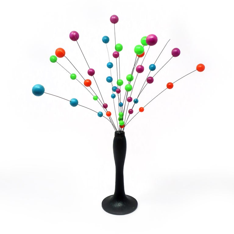 1960s Danish Modern Multicolor Ball Sculpture For Sale at 1stDibs