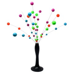 1960s Danish Modern Multicolor Kinetic Ball Sculpture