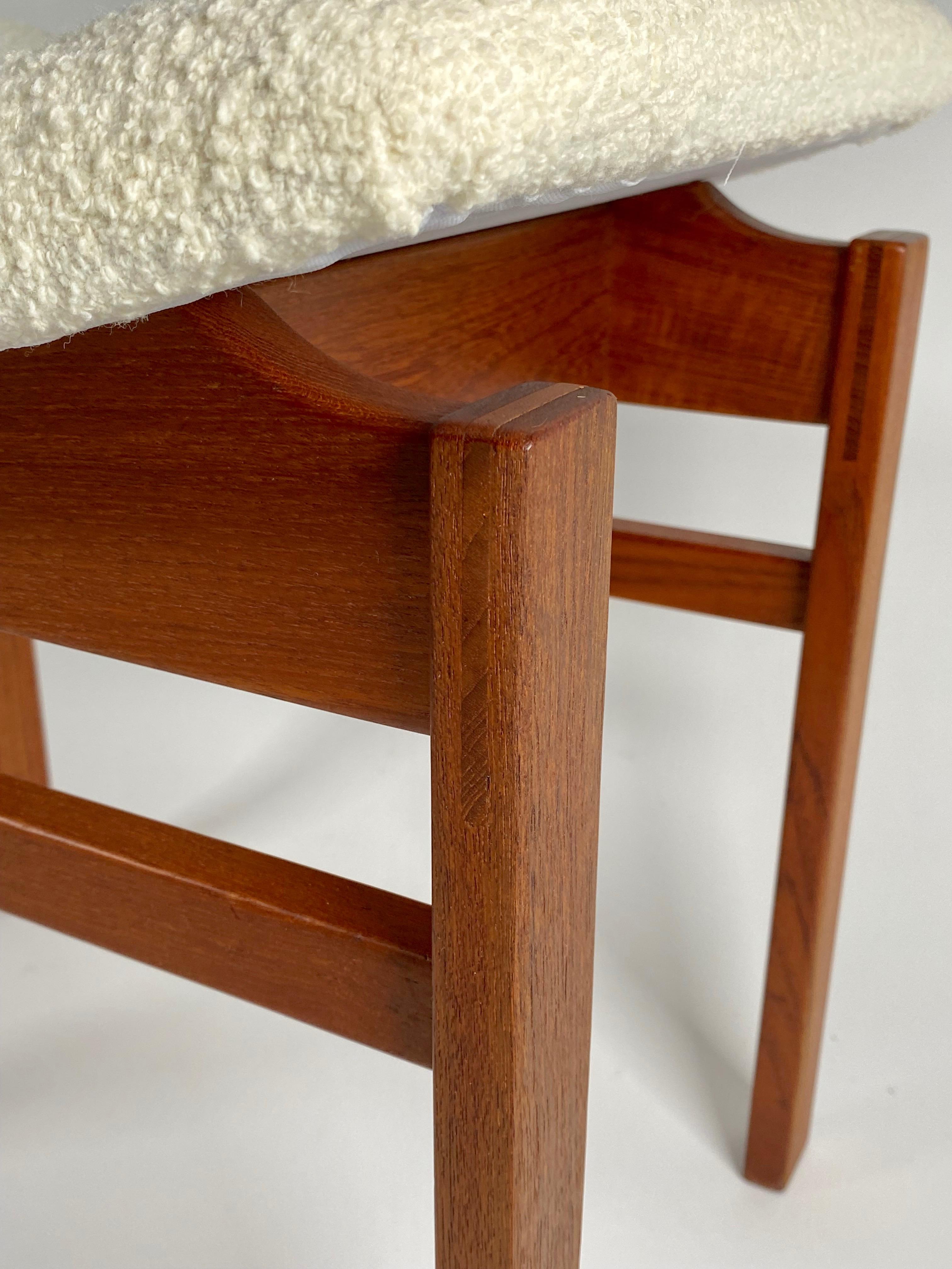 1960s Danish Modern Ottoman by Inger Klingenberg for France & Son In Good Condition In Oakland, CA
