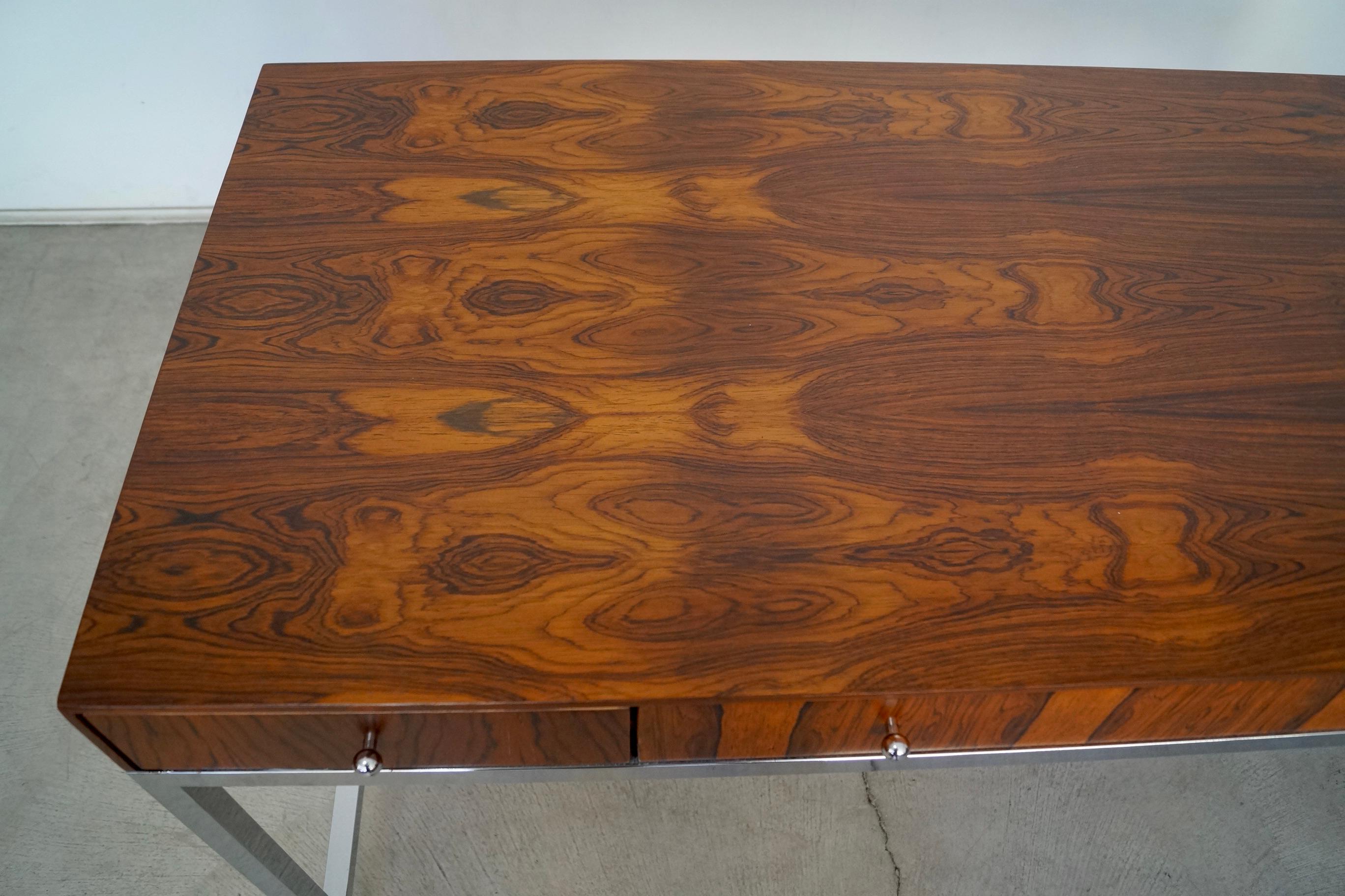1960's Danish Modern Rosewood Desk For Sale 14