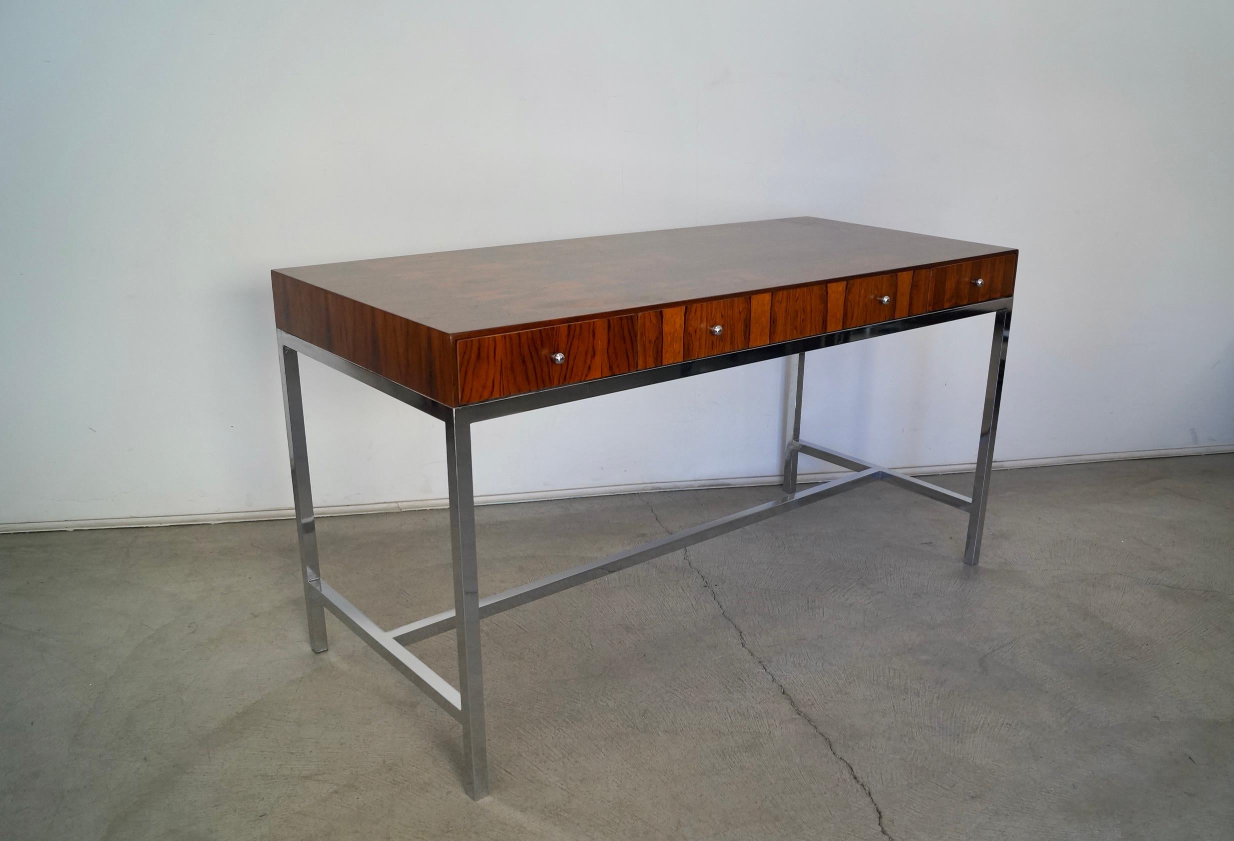 1960's Danish Modern Rosewood Desk For Sale 2