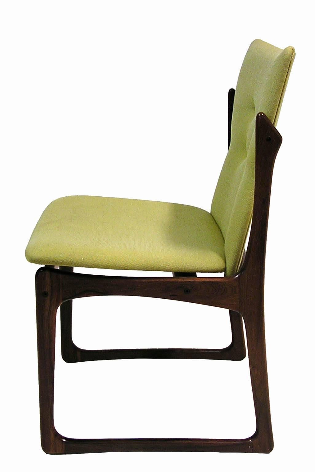 Scandinavian Modern 1960s Danish Modern Rosewood Dining Chairs by Art Furn, Set of Four For Sale