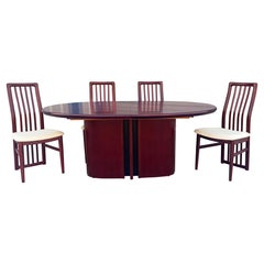 1960s Danish Modern Rosewood Dining Table Set by Skovby Møbelfabrik
