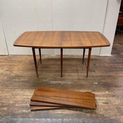 1960s Danish Modern Rosewood Dining Table With Three Leaves