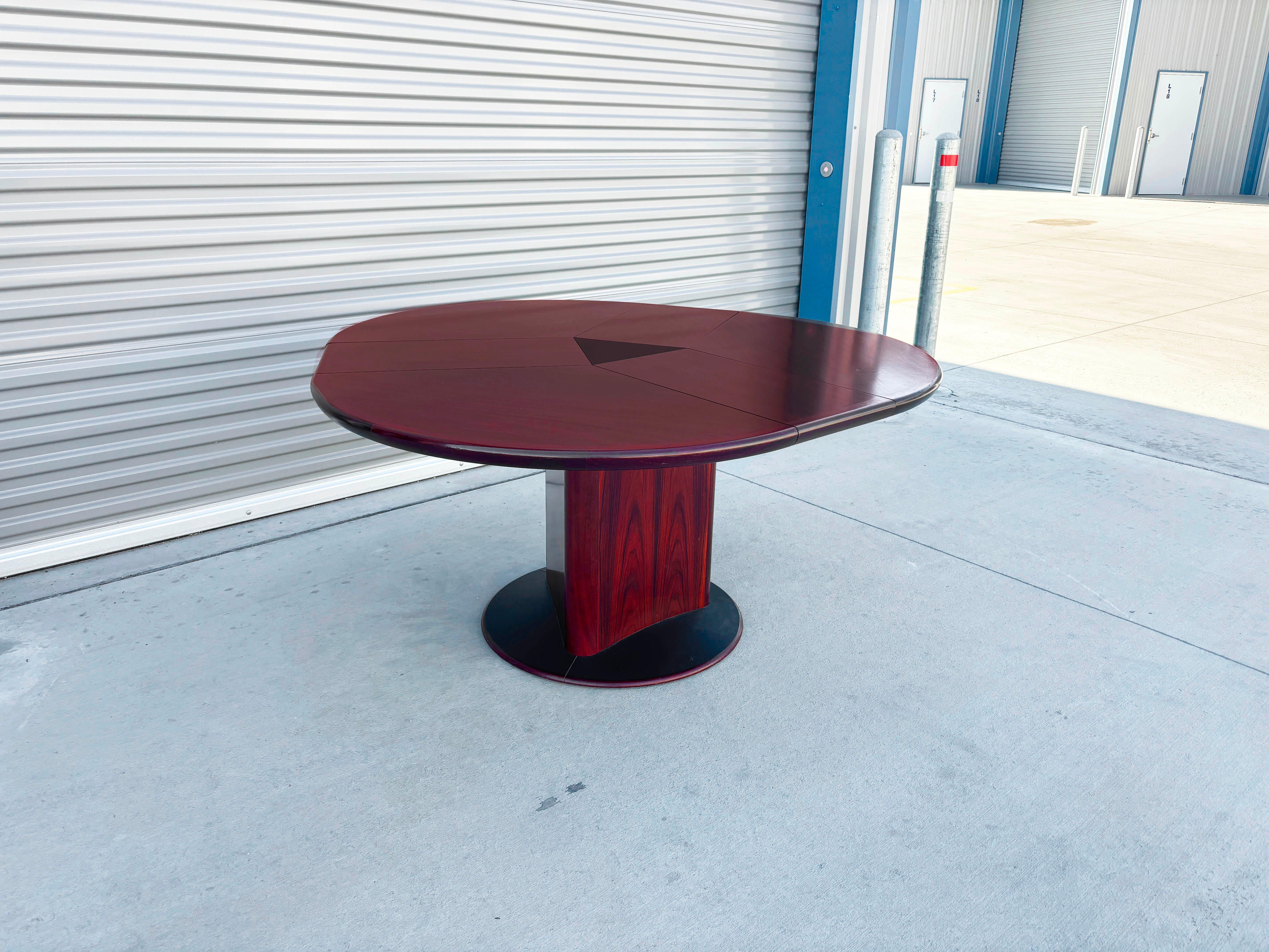 1960s Danish Modern Rosewood Extending Dining Table by Skovby Møbelfabrik en vente 5