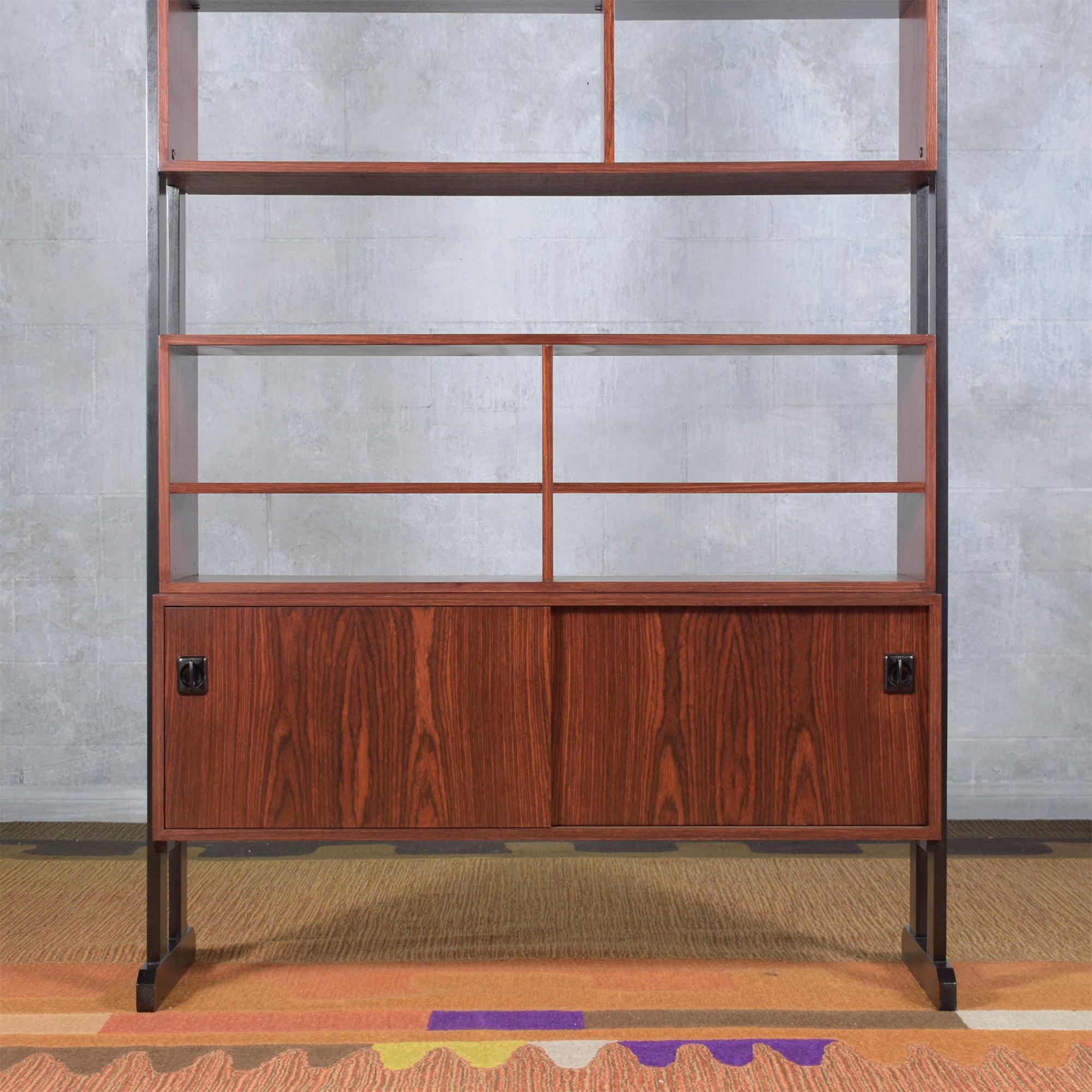 Mid-Century Modern Danish Modern 1960s Rosewood Bookshelf: Vintage Elegance Meets Modern Function