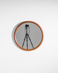 1960s Danish Modern Round Mirror