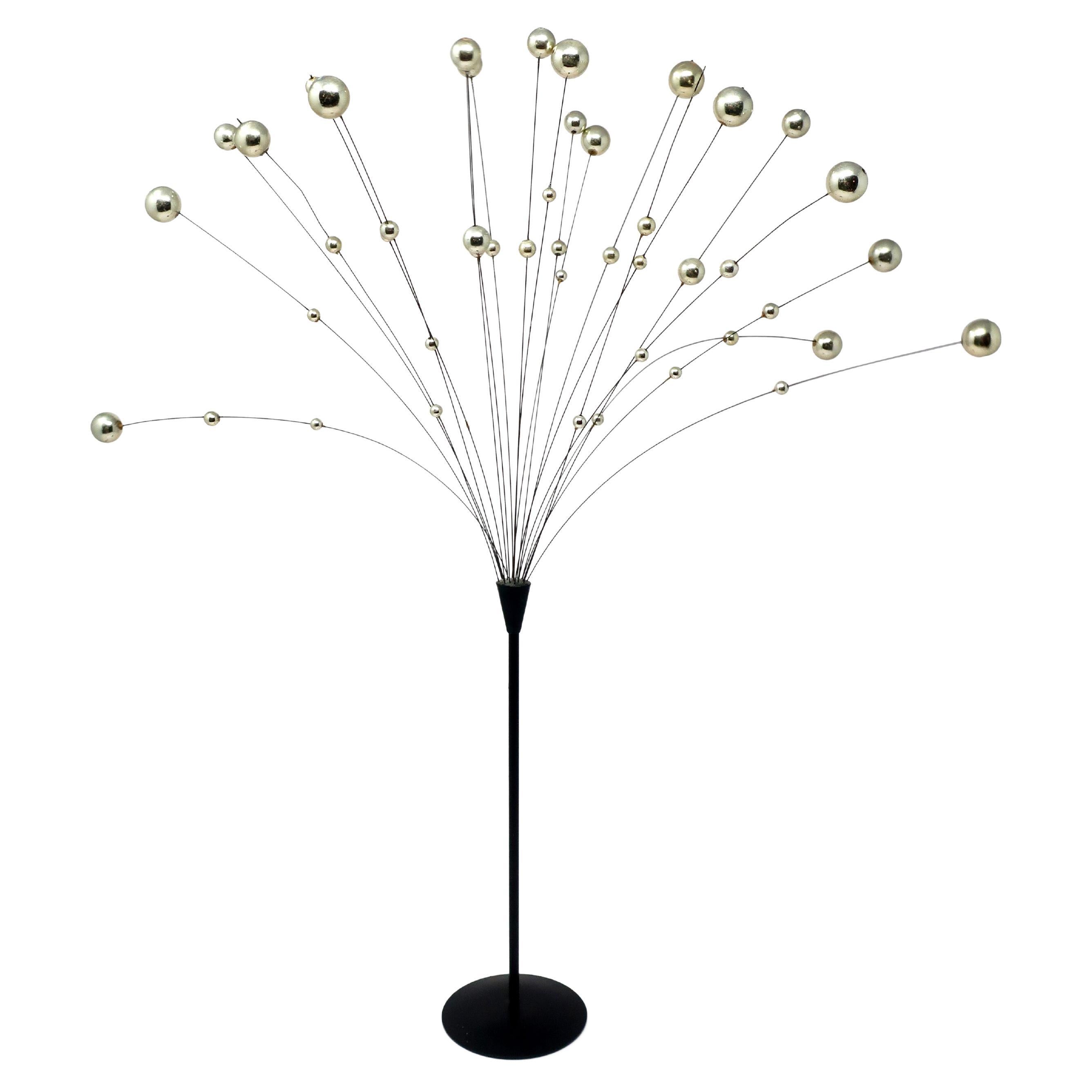 1960s Danish Modern Silver Kinetic Ball Sculpture by Laurids Lonborg For Sale