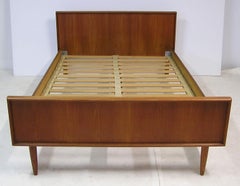 1960s Danish Modern Teak 3/4 Size Bed