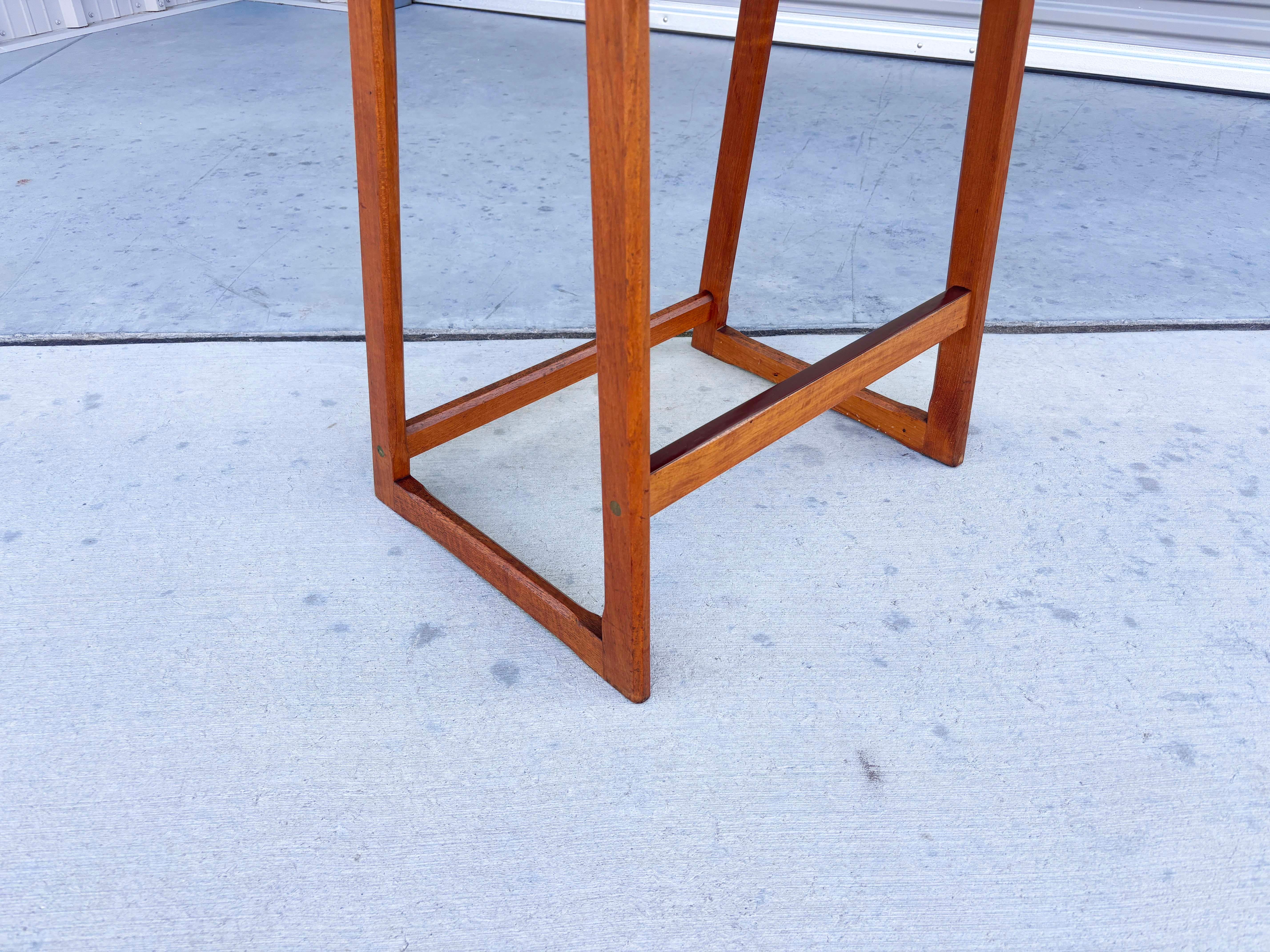 1960s Danish Modern Teak Barstool Set of 4 For Sale 6