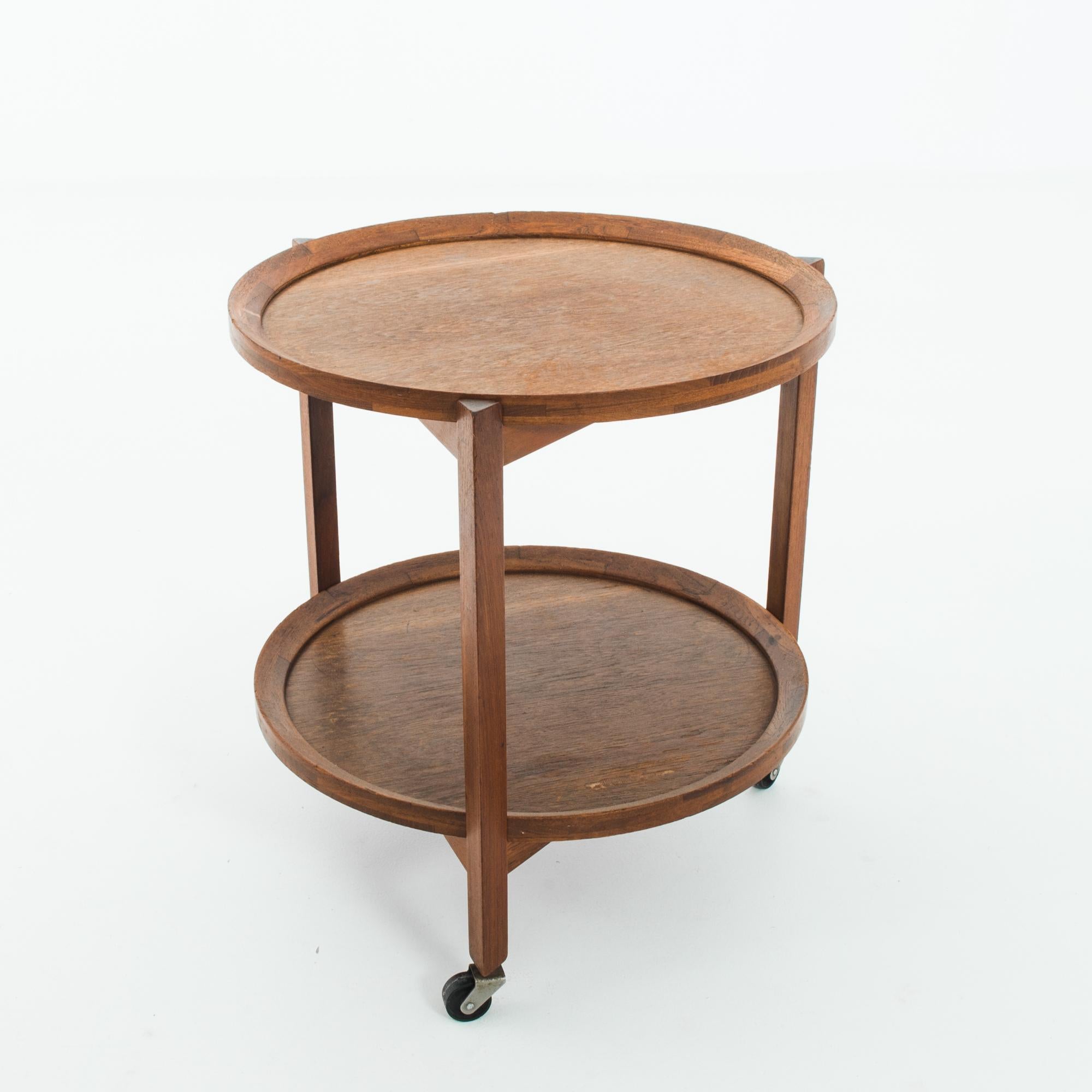 Mid-20th Century 1960s Danish Modern Teak Beverage Cart