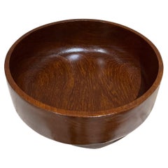 Ciotola in teak moderna danese del 1960, stile Dansk Danimarca