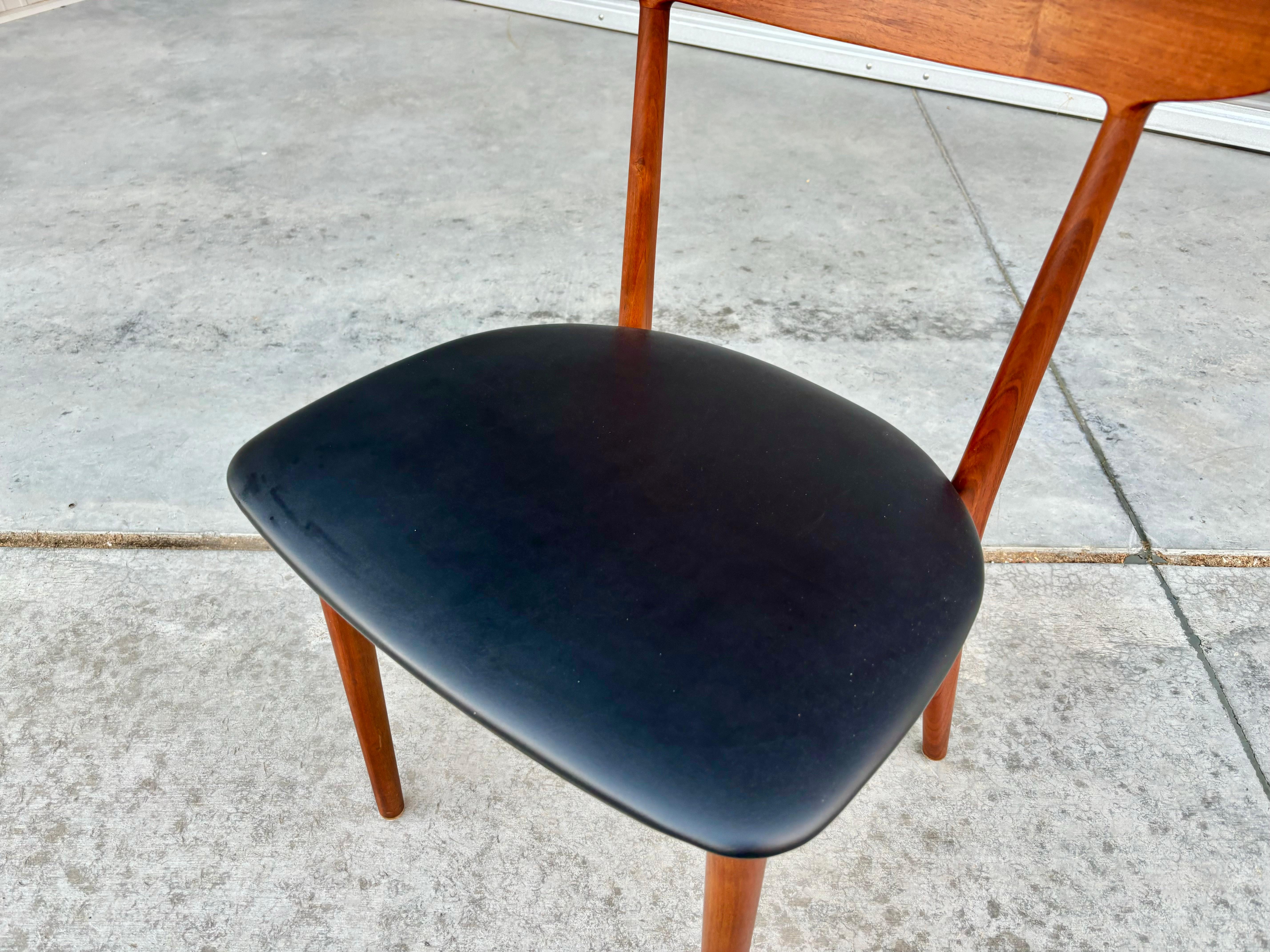 1960s Danish Modern Teak Dining Chairs by Kurt Ostervig for Brande Møbelindustri For Sale 4