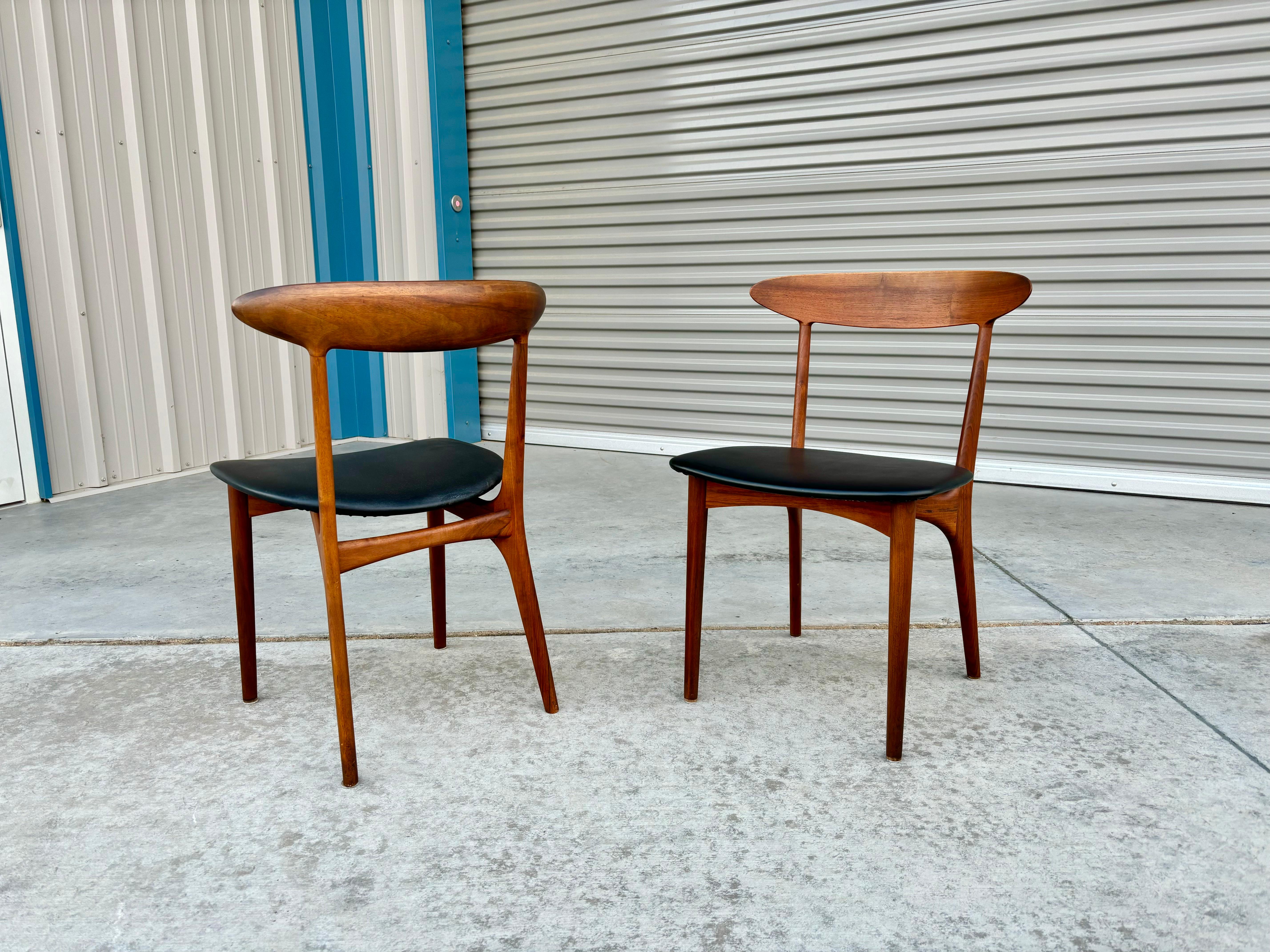 1960s Danish Modern Teak Dining Chairs by Kurt Ostervig for Brande Møbelindustri For Sale 2