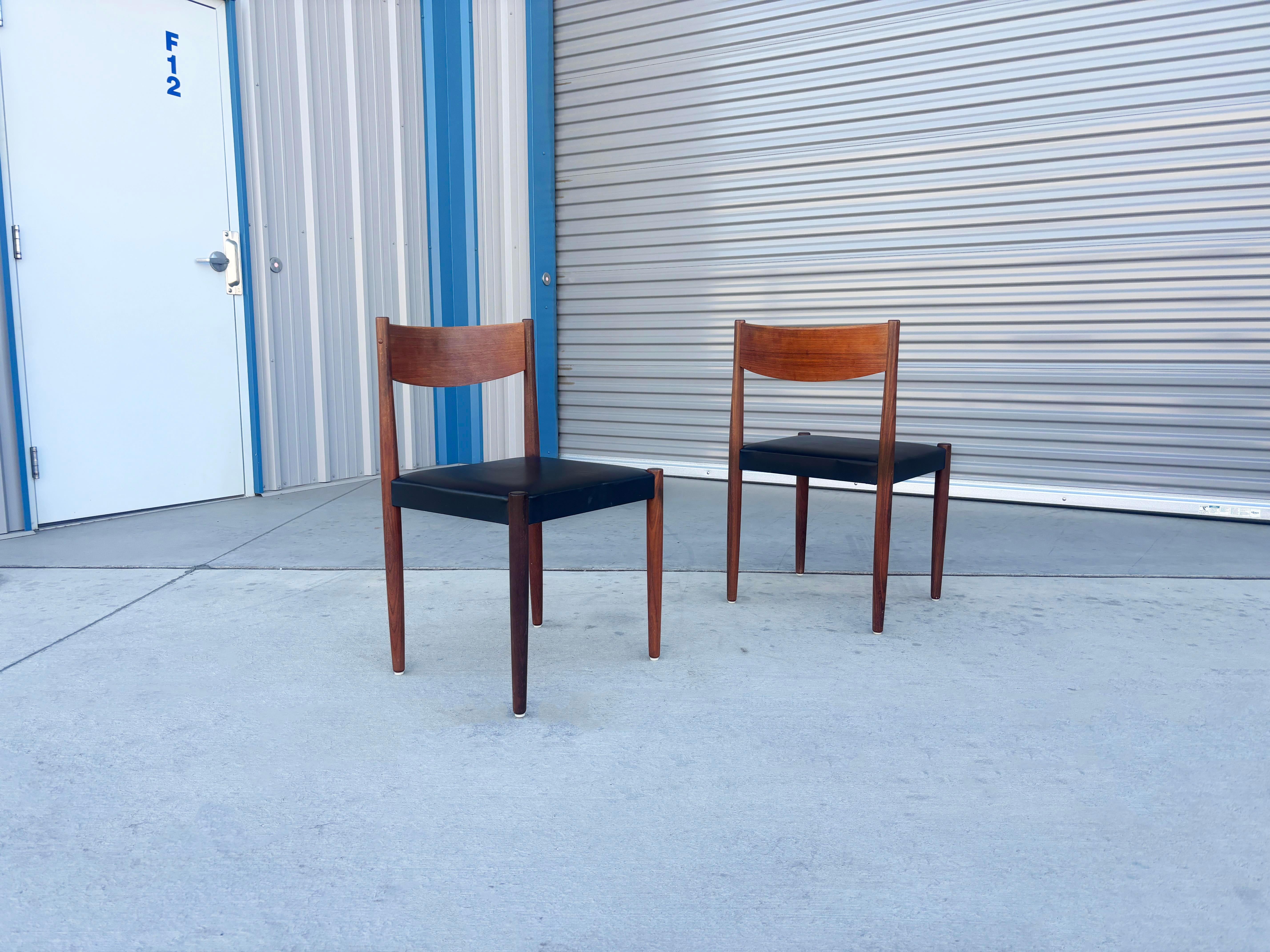 1960s Danish Modern Teak Dining Chairs by Poul Volther for Frem Rojle For Sale 5