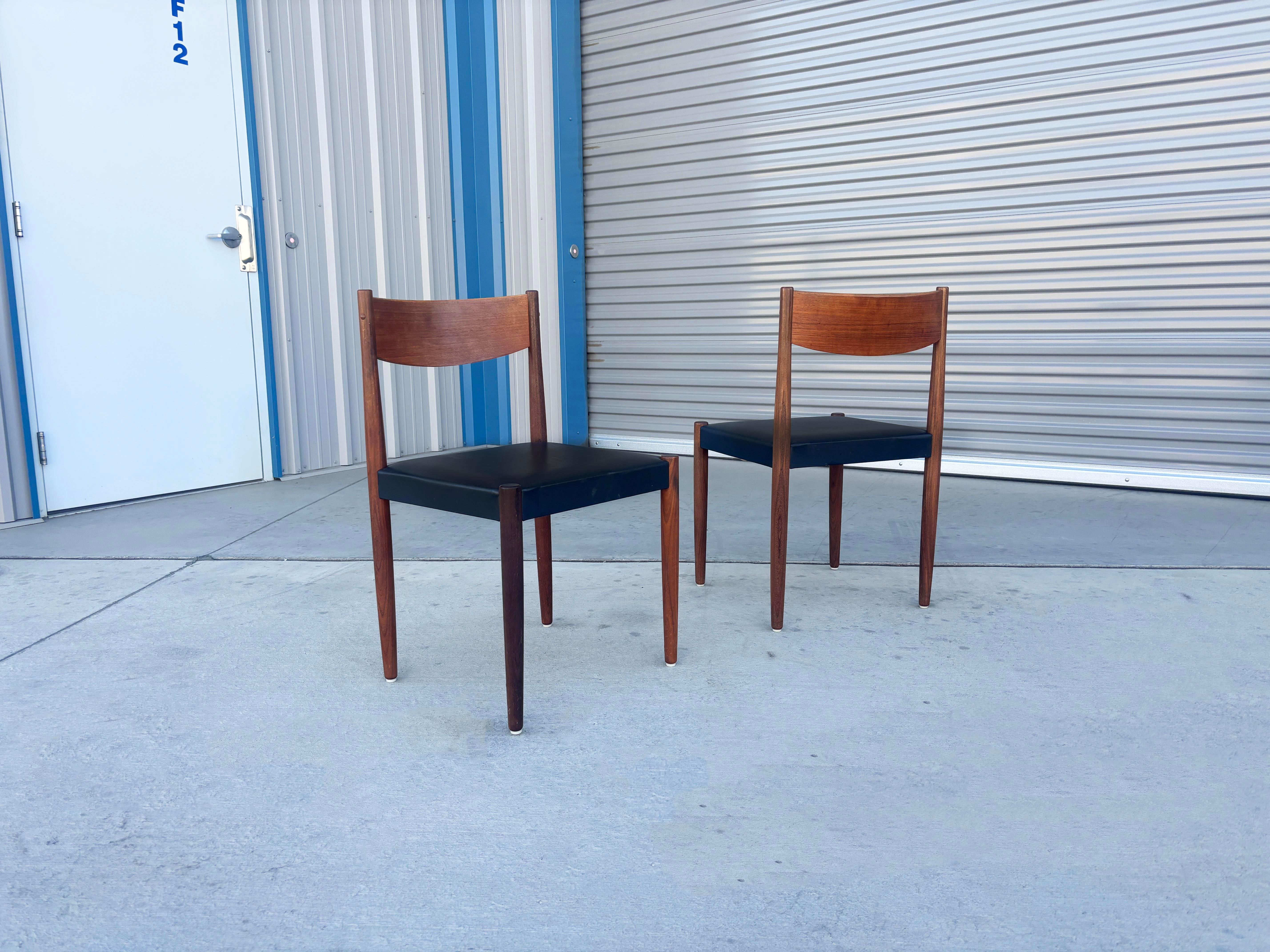 1960s Danish Modern Teak Dining Chairs by Poul Volther for Frem Rojle For Sale 6