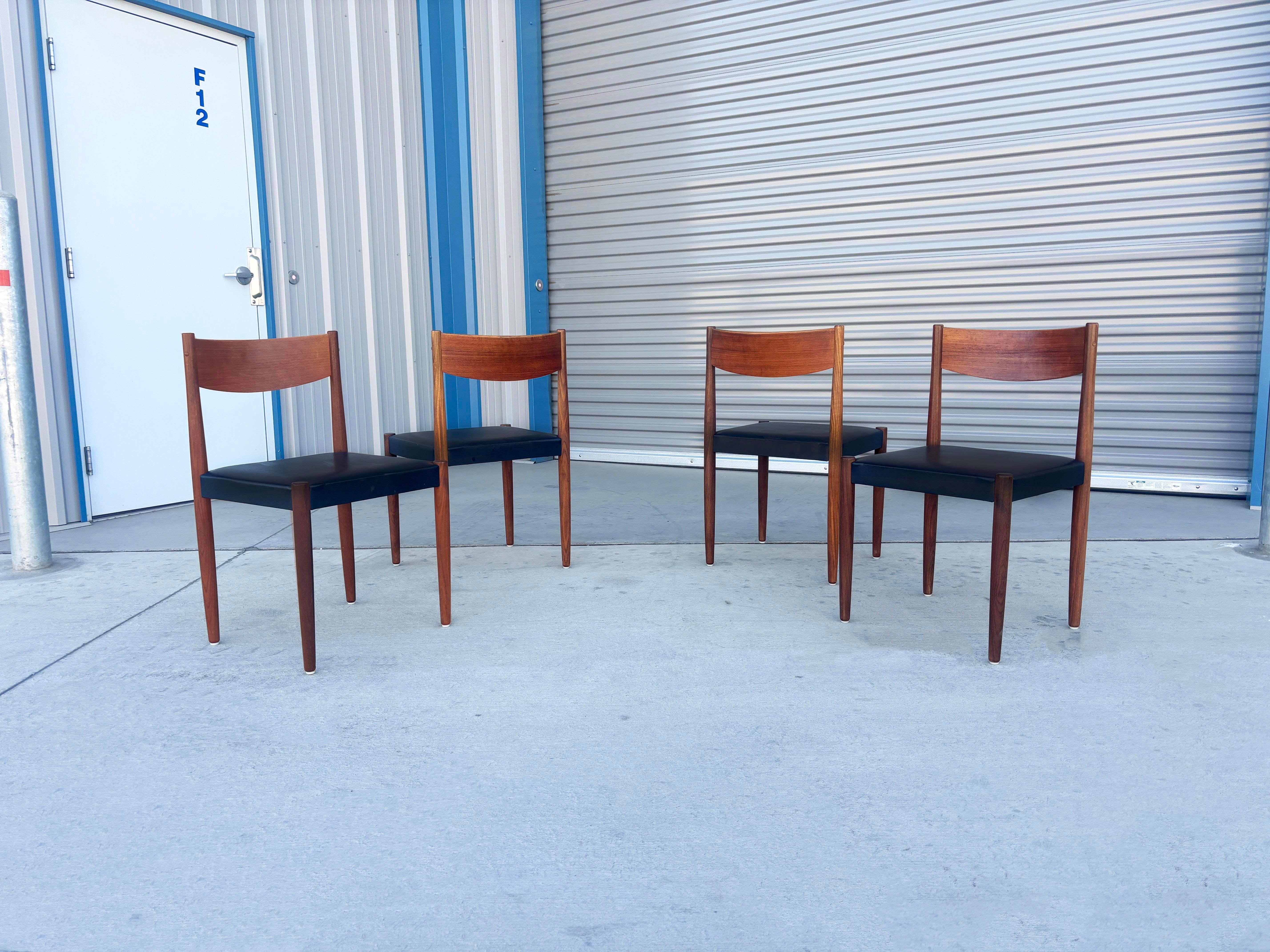 1960s Danish Modern Teak Dining Chairs by Poul Volther for Frem Rojle For Sale 2