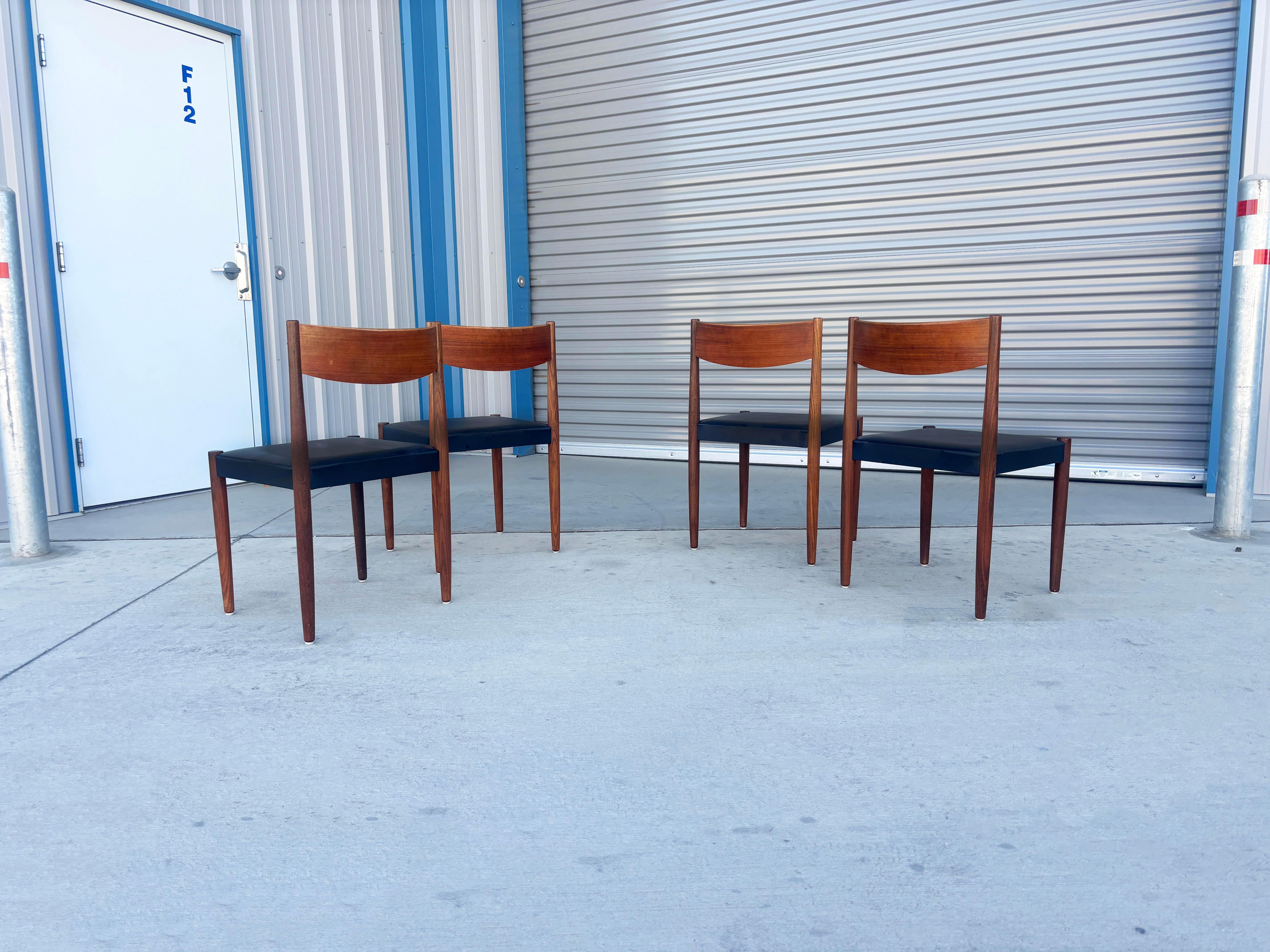 1960s Danish Modern Teak Dining Chairs by Poul Volther for Frem Rojle For Sale 3
