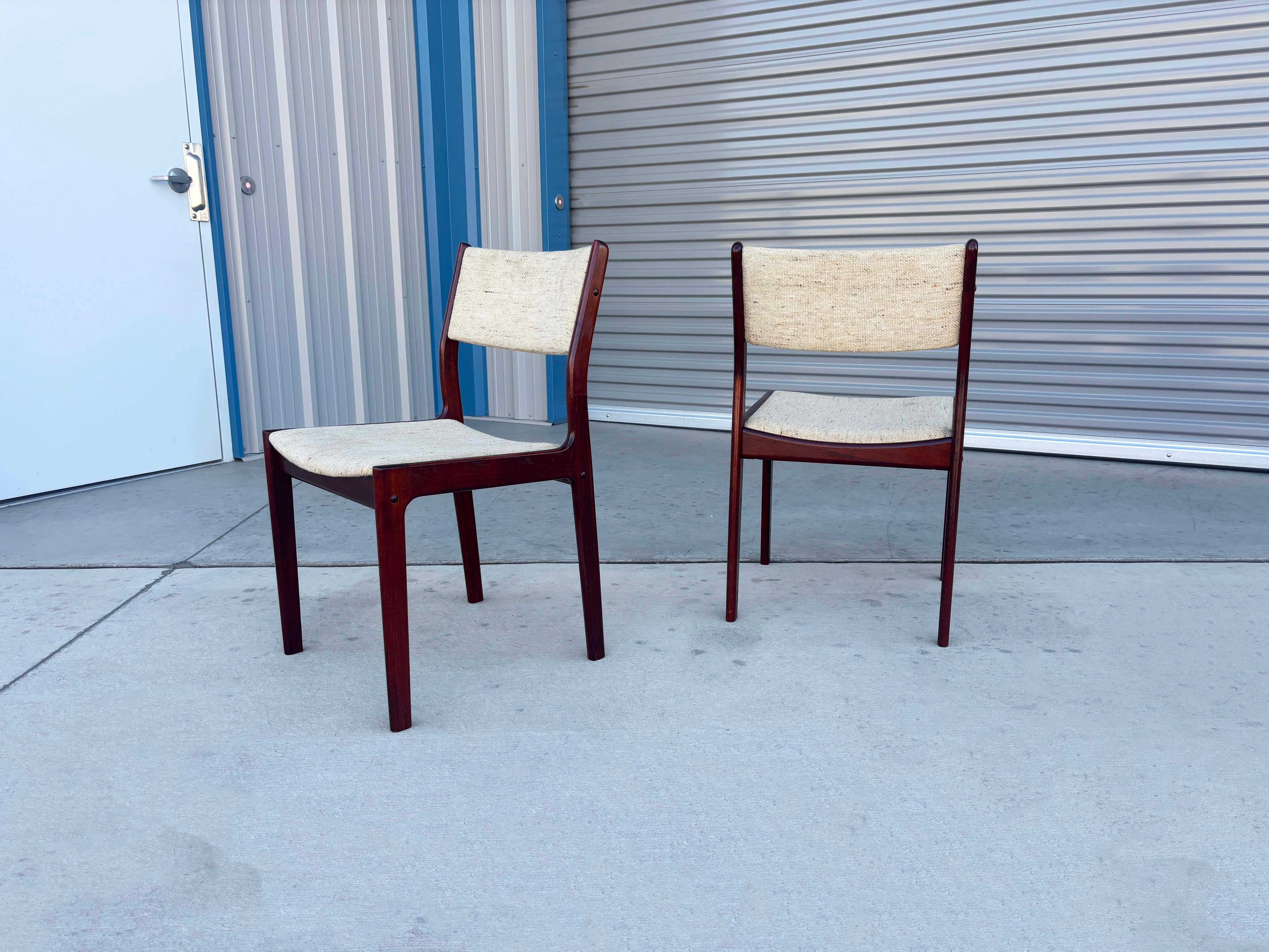 1960s Danish Modern Teak Dining Chairs - Set of 6 For Sale 4