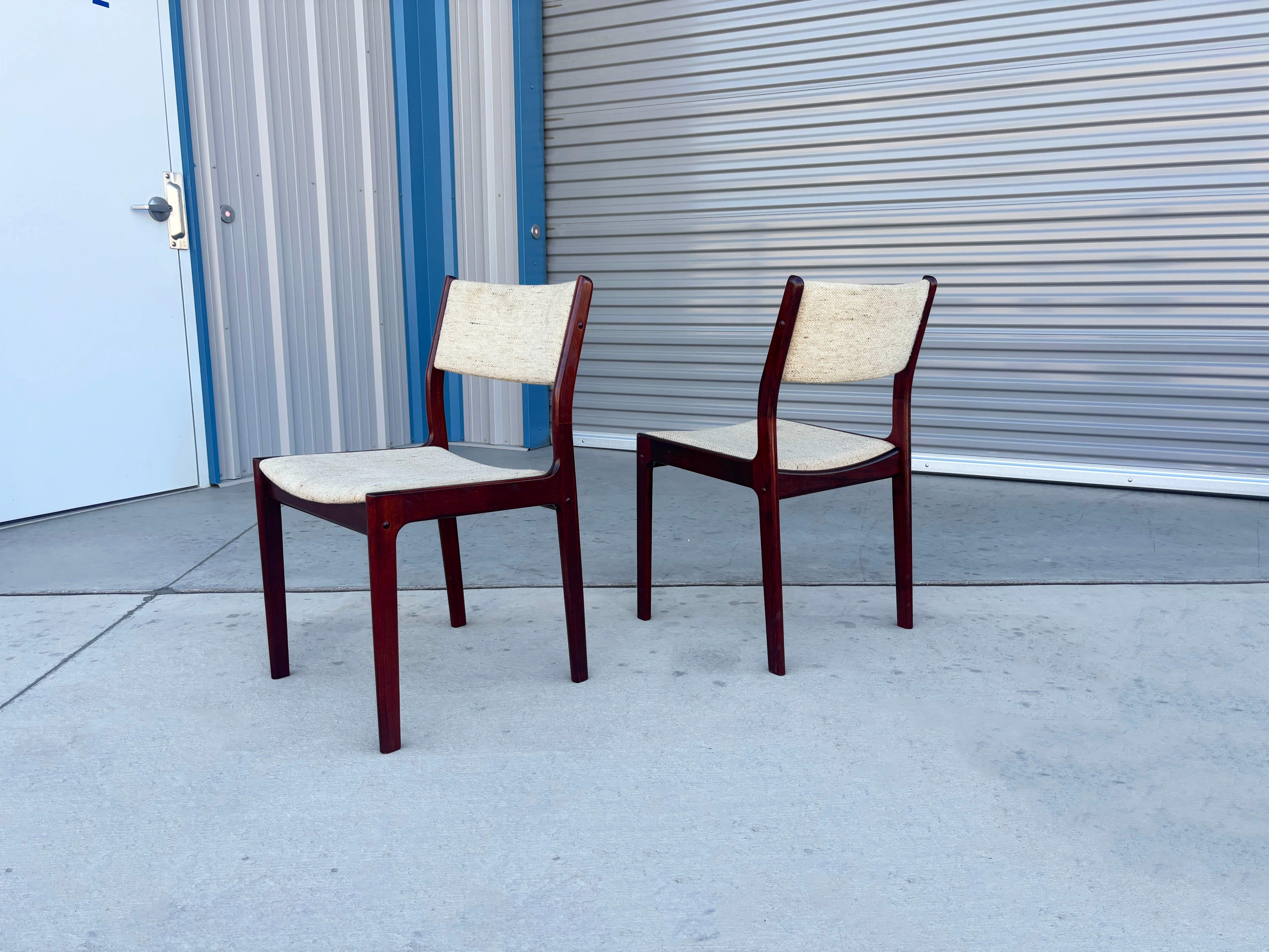 1960s Danish Modern Teak Dining Chairs - Set of 6 For Sale 5