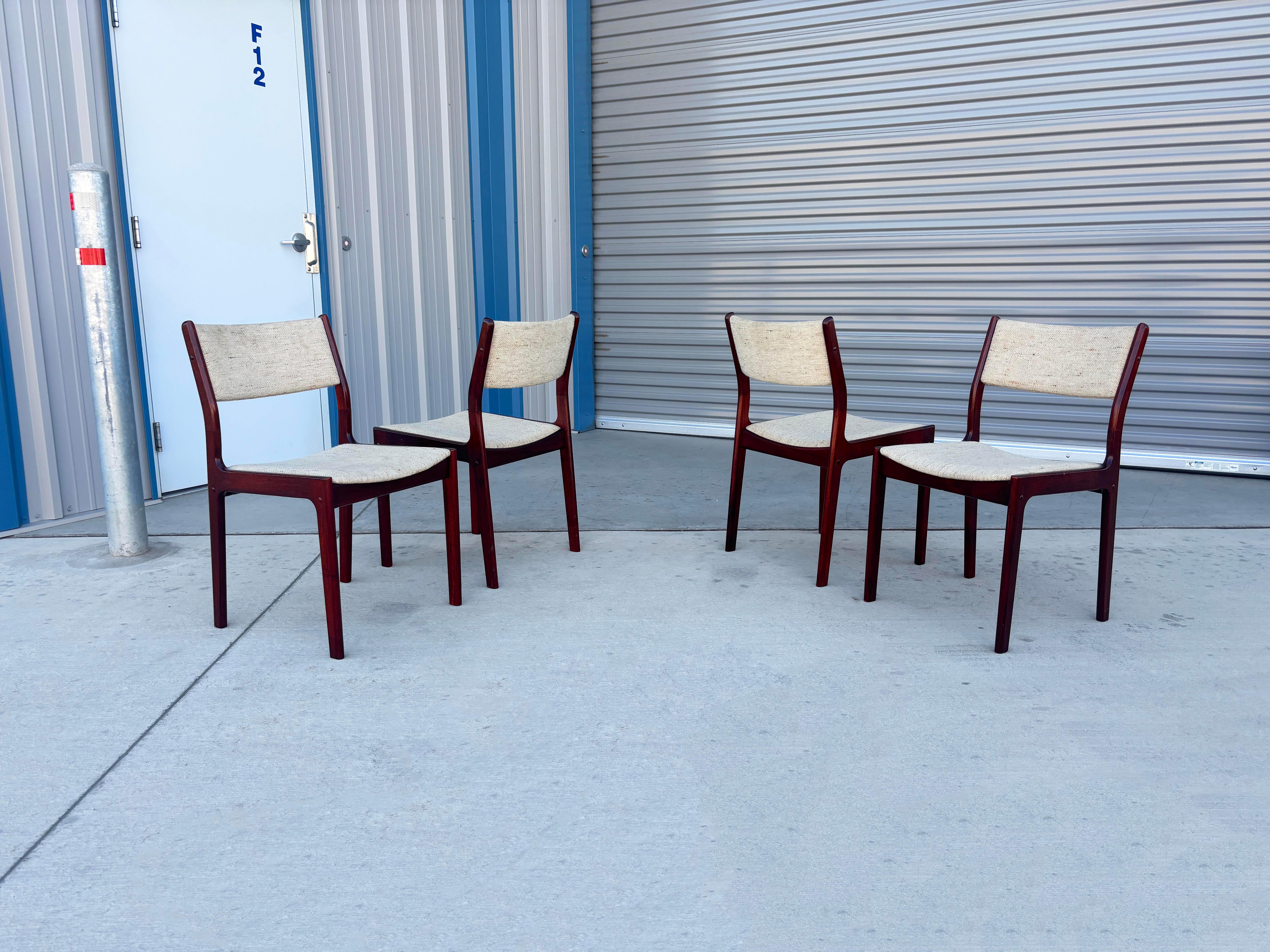 1960s Danish Modern Teak Dining Chairs - Set of 6 For Sale 1