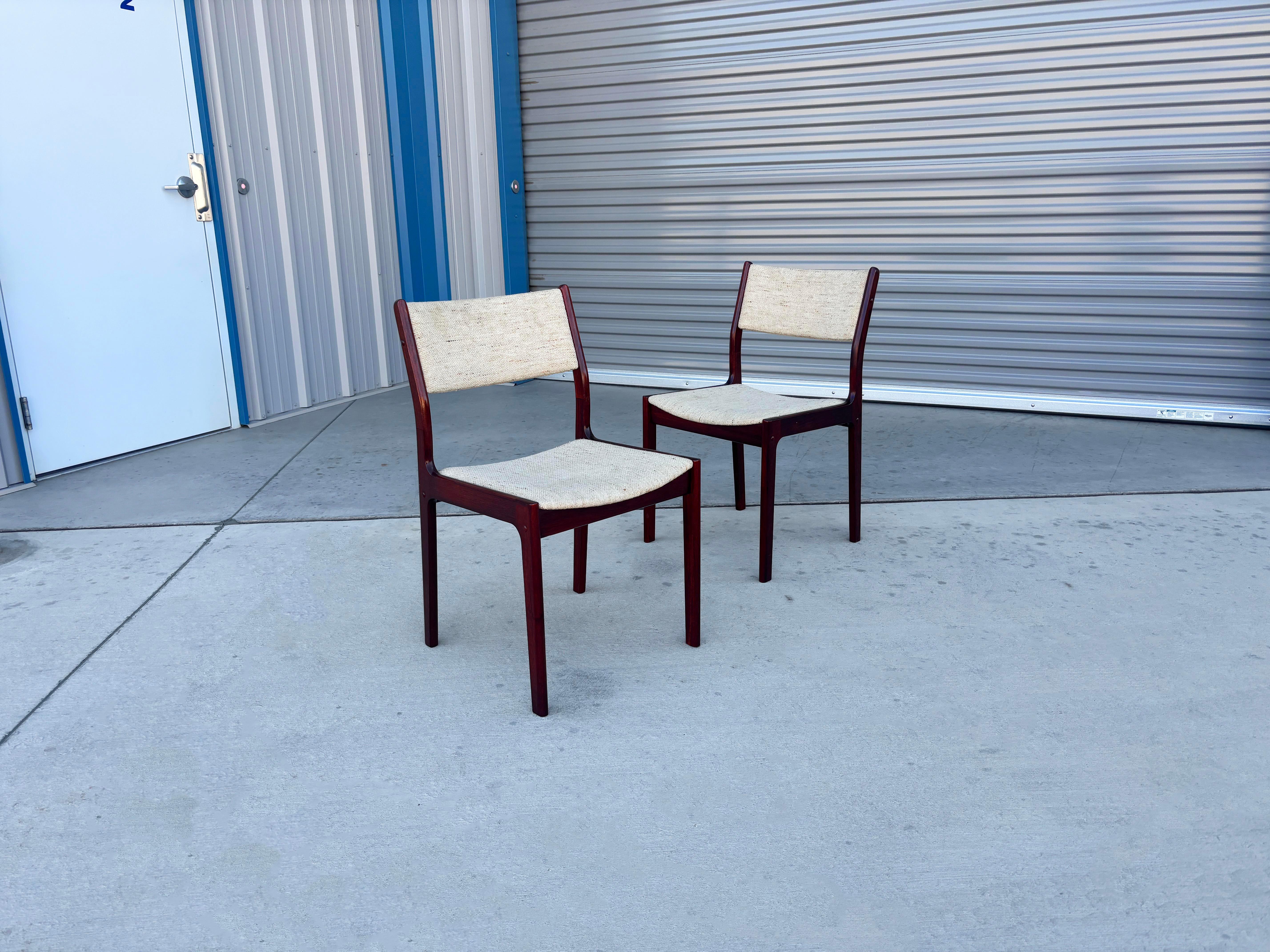 1960s Danish Modern Teak Dining Chairs - Set of 6 For Sale 2