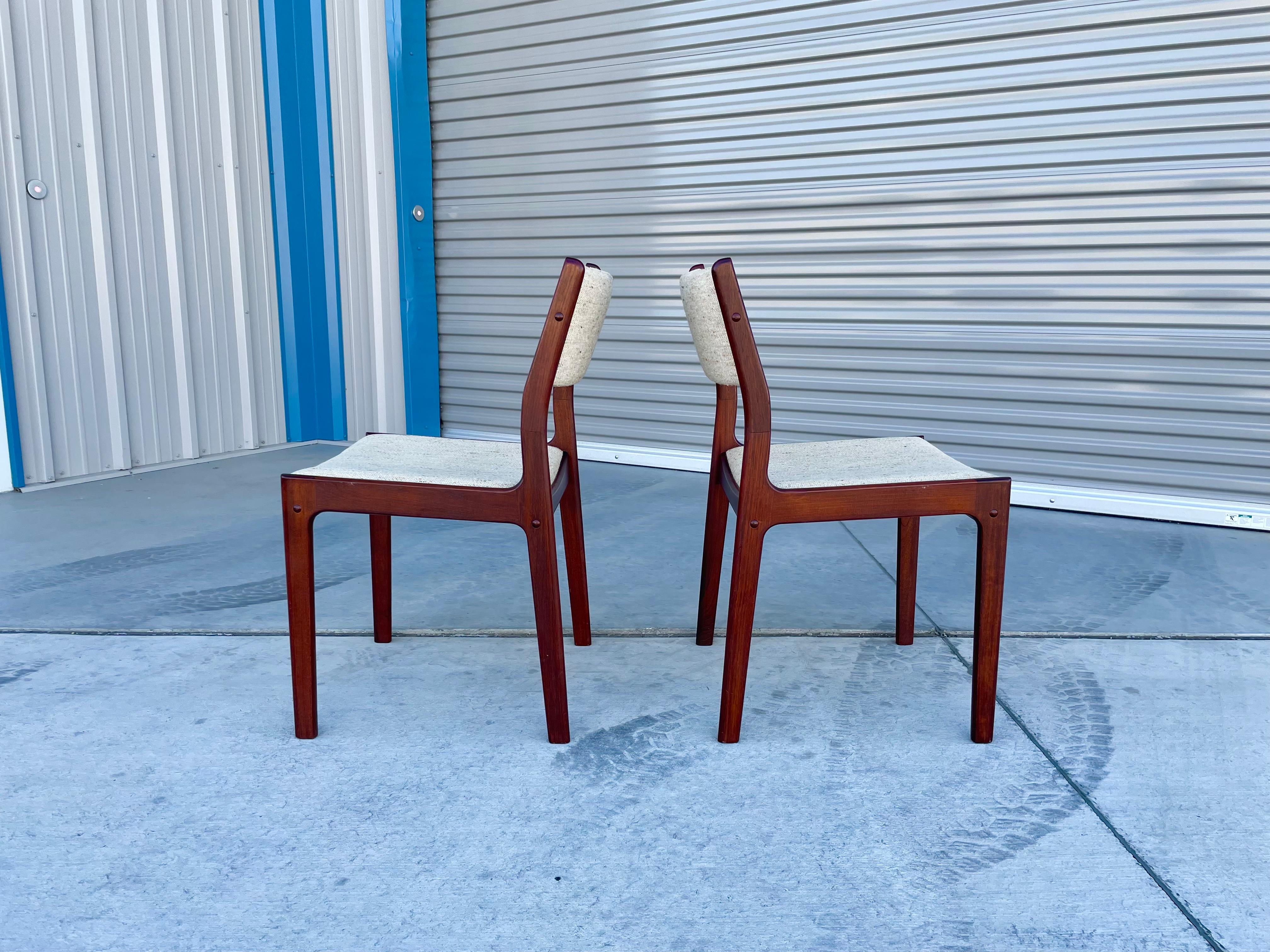 1960s Danish Modern Teak Dining Chairs - Set of 6 For Sale 3
