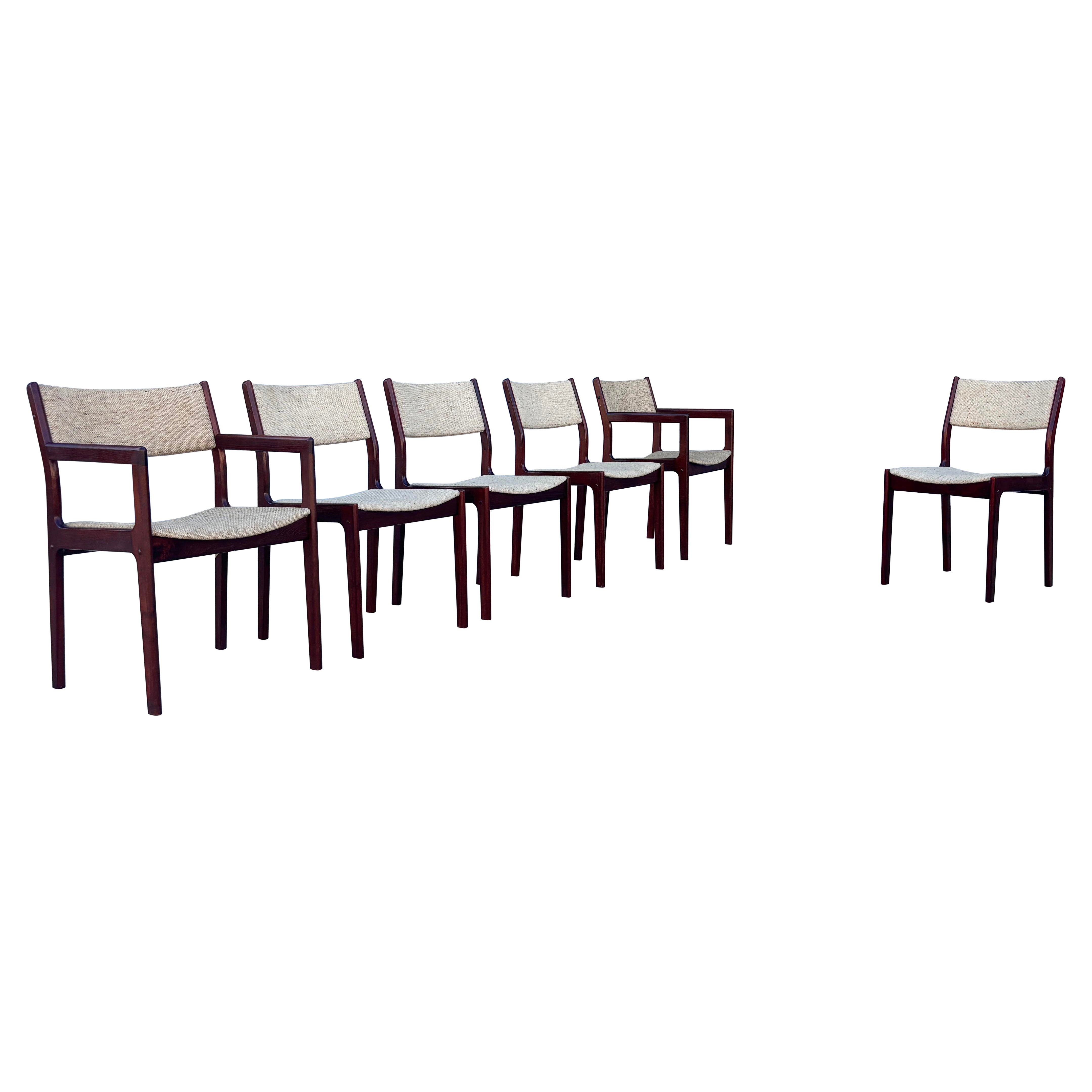 1960s Danish Modern Teak Dining Chairs - Set of 6 For Sale