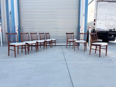 1960s Danish Modern Teak Dining Chairs Set of 8