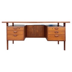 1960s Danish Modern Teak Executive Desk by Kai Kristiansen