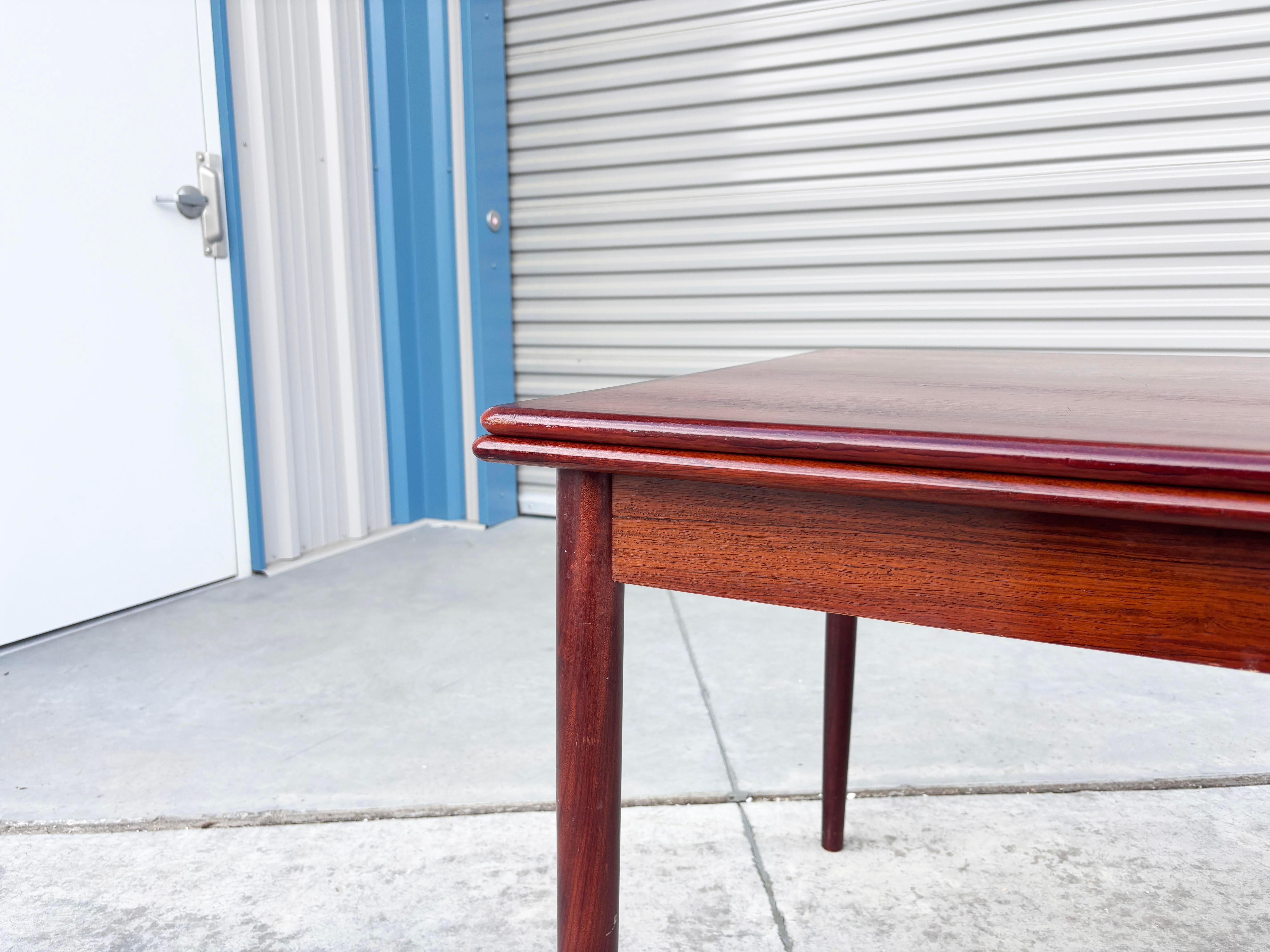 1960s Danish Modern Teak Extendable Dining Table by Am Mobler For Sale 8