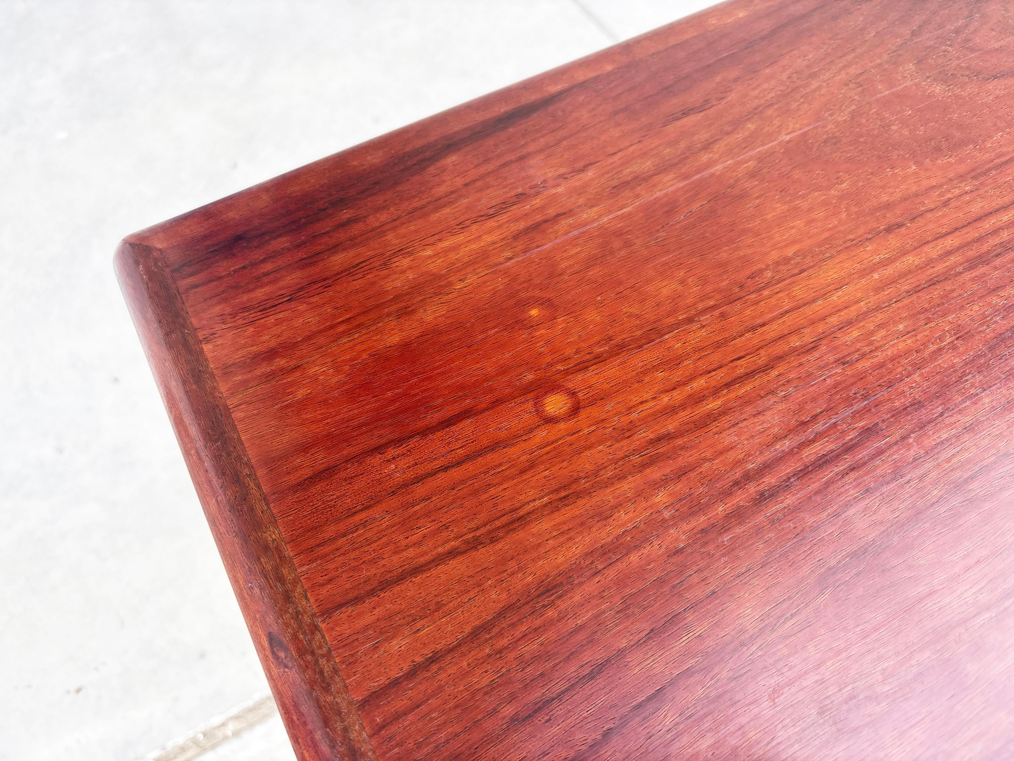 1960s Danish Modern Teak Extendable Dining Table by Am Mobler For Sale 9