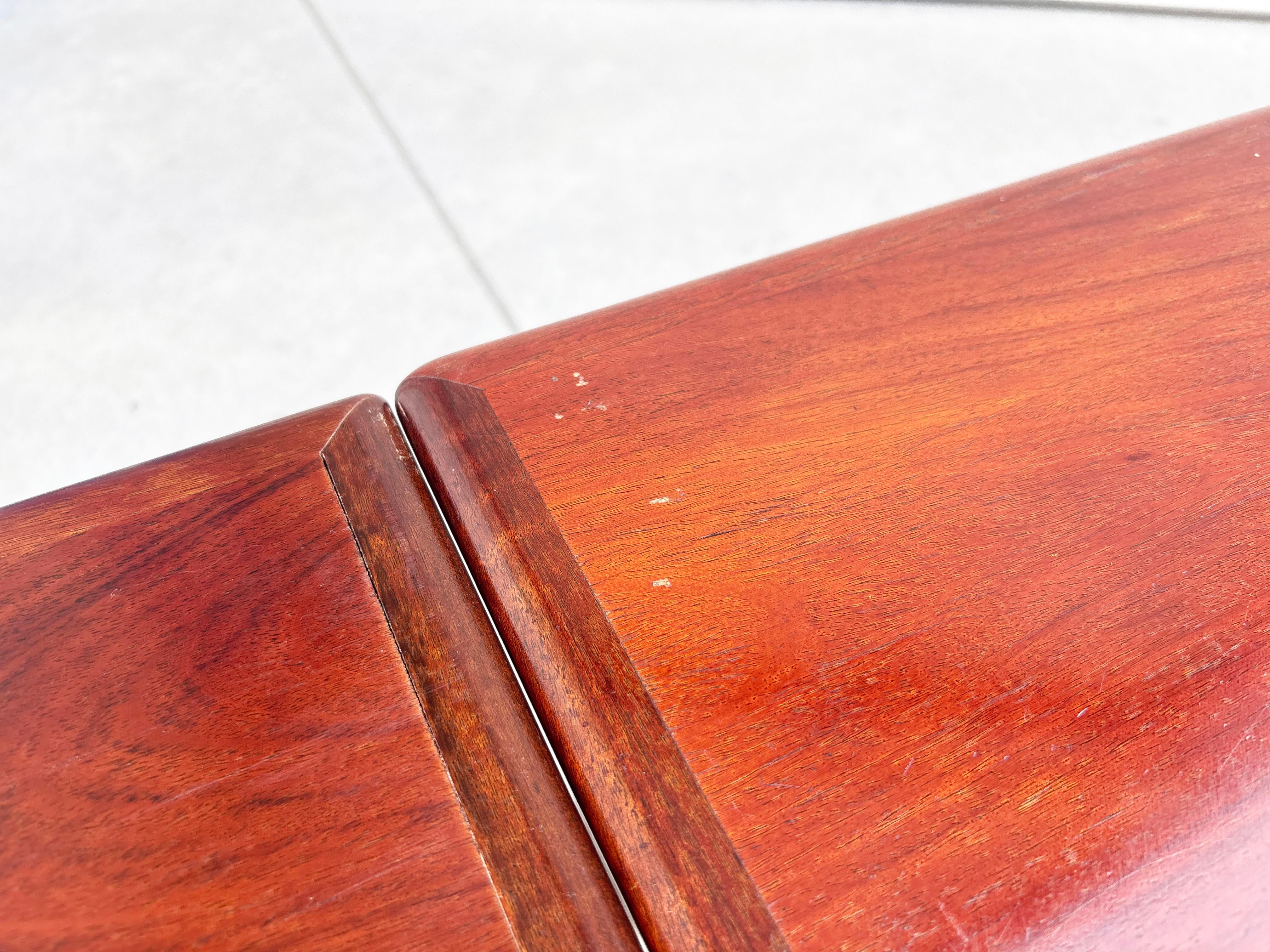 1960s Danish Modern Teak Extendable Dining Table by Am Mobler For Sale 10