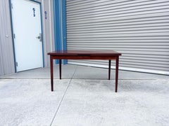 1960s Danish Modern Teak Extendable Dining Table by AM Mobler