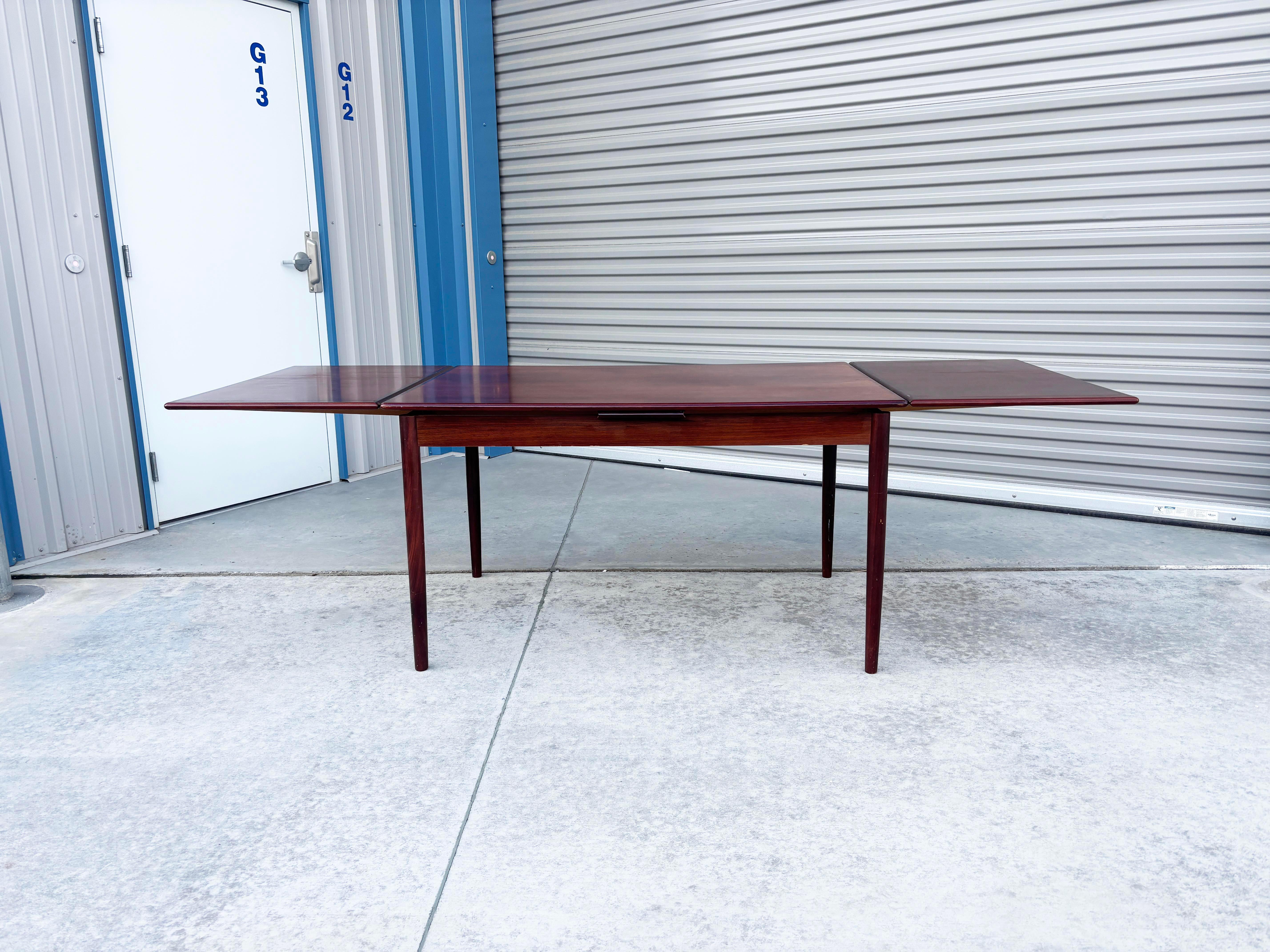 1960s Danish Modern Teak Extendable Dining Table by Am Mobler For Sale 2