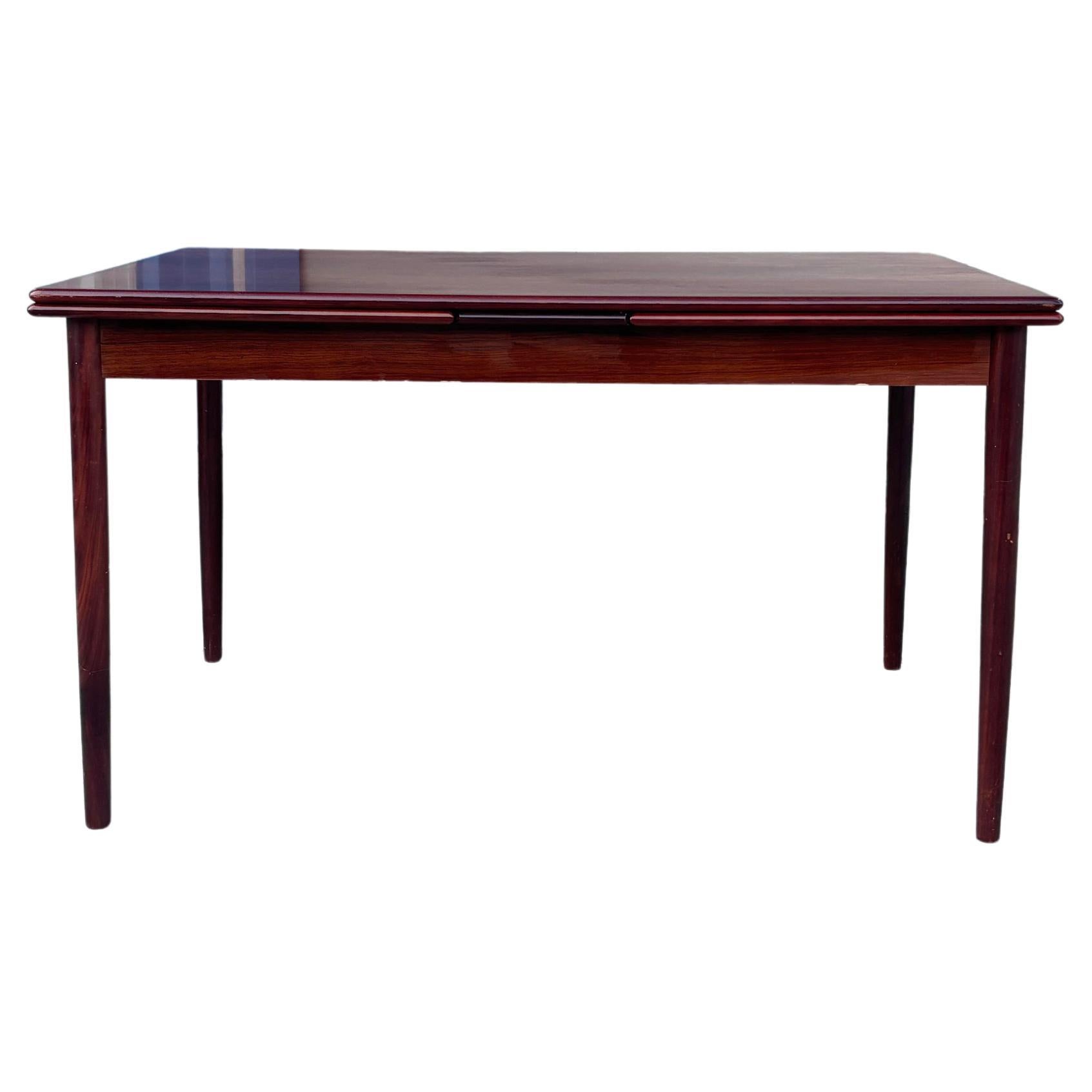 1960s Danish Modern Teak Extendable Dining Table by Am Mobler