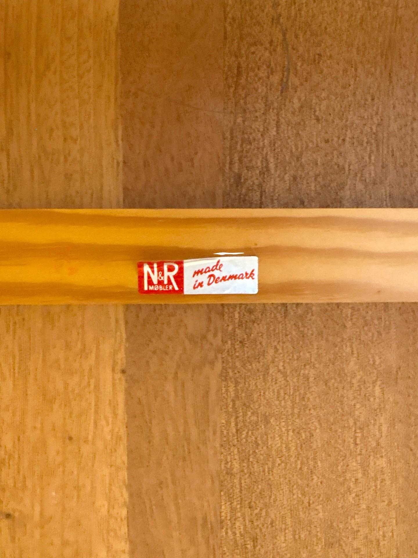 1960s Danish Modern Teak Extension Leaf Dining Table by N&R Møbler 8