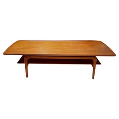 1960s Danish Modern Teak Floating-Top Coffee Table by Arne Hovmand Olsen